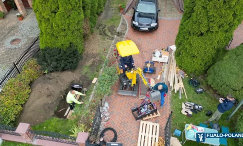 Hydrauliczna maszyna przeciskowa w branży wodno-kanalizacyjnej - FIJALO